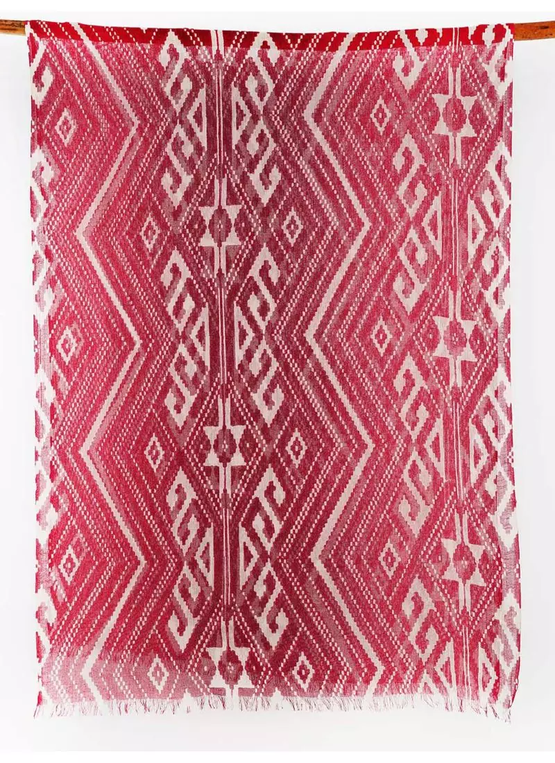 Silk cashmere printed scarf