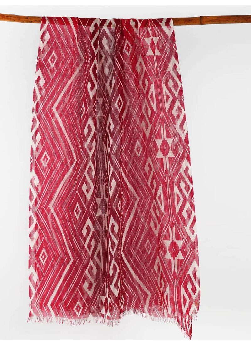 Silk cashmere printed scarf