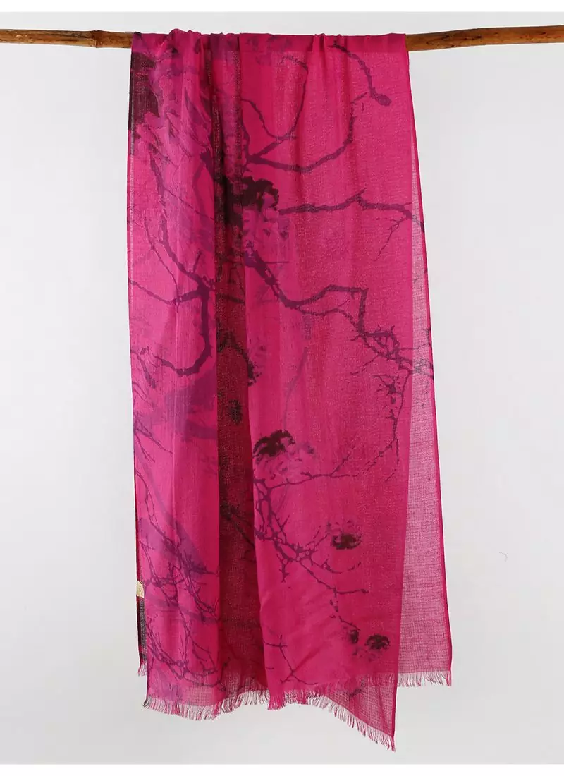 dusky pink silk cashmere scarf