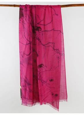 dusky pink silk cashmere scarf 1