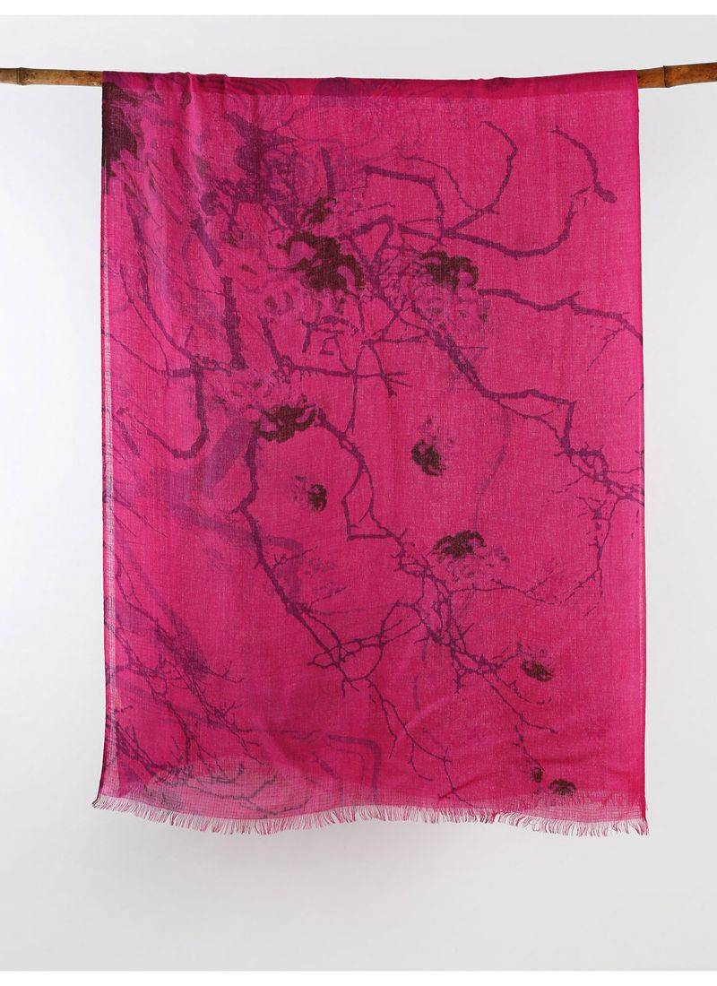 dusky pink silk cashmere scarf
