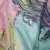 Pink and blue paisely printed scarf