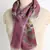 Printed silk cashmere linen scarf