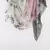 printed silk cashmere scarf in white and pink