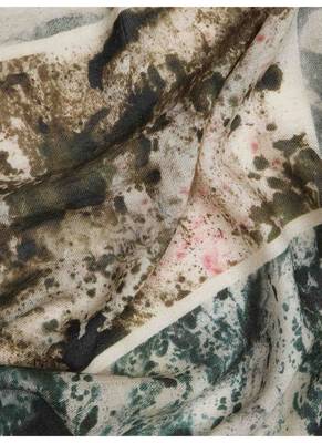 Printed  silk cashmere scarf 4