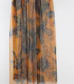 Abstract printed silk cashmere scarf