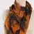 Abstract printed silk cashmere scarf