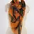 Abstract printed silk cashmere scarf