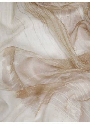 Neutral printed silk cashmere scarf 2