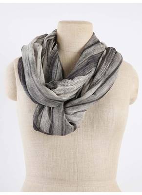 Shibori Printed silk cashmere scarf 2