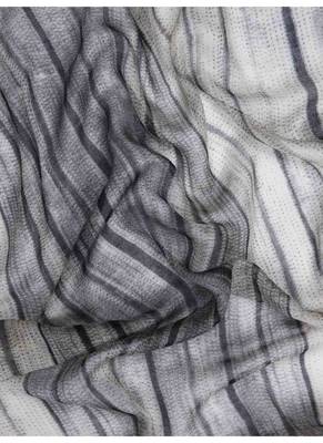 Shibori Printed silk cashmere scarf 3