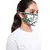 PS Kids White and Blue Ikat Love Print Pleated 3 Ply Mask with Pouch for Kids