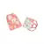 PS Kids Aqua and Coral Chidiya Print Pleated 3 Ply Mask with Pouch for Kids