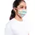 PS Kids Aqua and Coral Chidiya Print Pleated 3 Ply Mask with Pouch for Kids