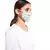 Aqua and Coral Chidiya Print Pleated 3 Ply Mask with Pouch