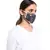Navy Spring and Tulip Garden Print Pleated 3 Ply Mask with Pouch