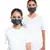 PS Masks Twin Set - Navy Spring and Tulip Garden Print Pleated 3 Ply Masks with Pouches