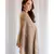 Hand knitted natural undyed luxury cashmere scarf