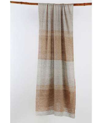 Knitted pure cashmere beetroot scarf 1