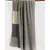 Grey hand knitted luxury cashmere scarf