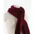 Pure cashmere maroon handknitted muffler