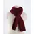 Pure cashmere maroon handknitted muffler