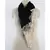 Italian lace on black silk