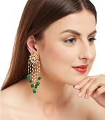 Green Tassle Earrings