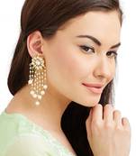 White Tassle Earrings