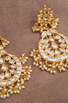 Sabina Kundan Chandbali Earrings