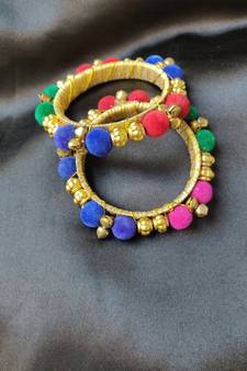 Multicolor Ethnic Bangles (With Ghungroo)