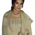 Green embroidered tussar silk salwar
