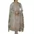 Grey embroidered tussar silk salwar