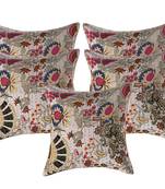 Grush 100% Cotton Kantha Work 40x40 CM Cushion Cover