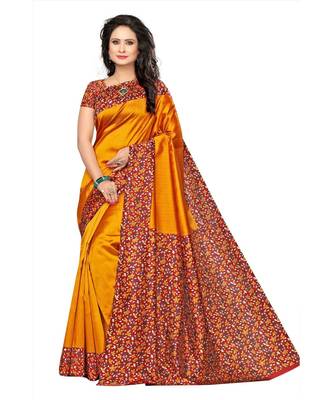 Classiques Yellow Saree Combos With Blouse (Pack of 2) 2