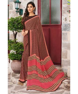 Classiques Pink & Maroon Saree Combos With Blouse (Pack of 2) 2