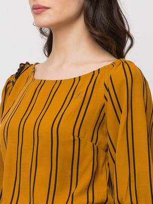 Sheczzar WINE Color Georgette Party Regular Top 4