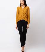 Sheczzar WINE Color Georgette Party Regular Top