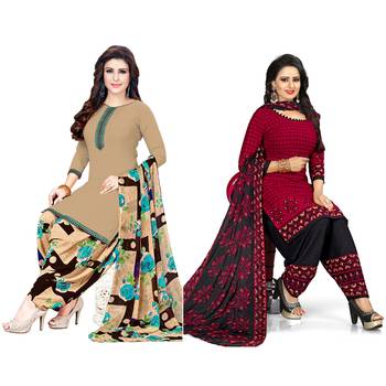 Multicolor printed crepe salwar 1