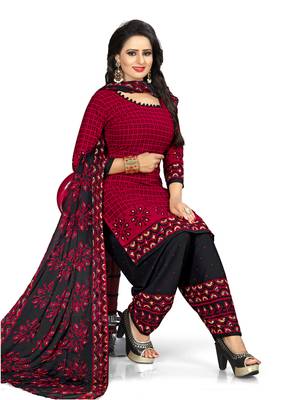 Multicolor printed crepe salwar 3