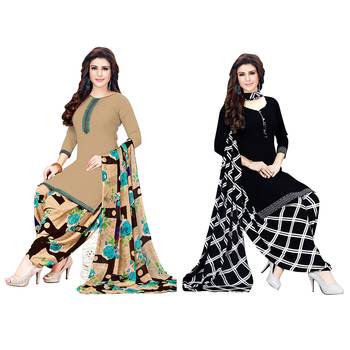 Multicolor printed crepe salwar 1
