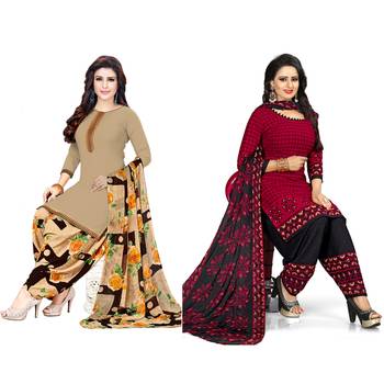 Multicolor printed crepe salwar 1