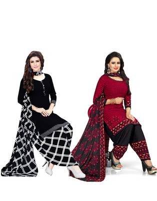 Multicolor printed crepe salwar 1