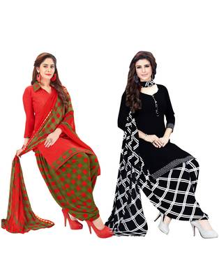 Multicolor printed crepe salwar 1