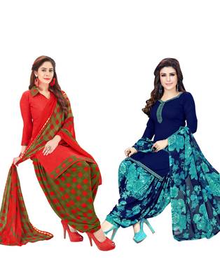 Multicolor printed crepe salwar 1