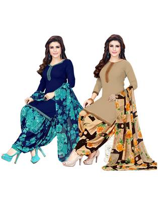 Multicolor printed crepe salwar 1