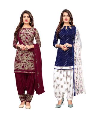 Multicolor printed crepe salwar 1
