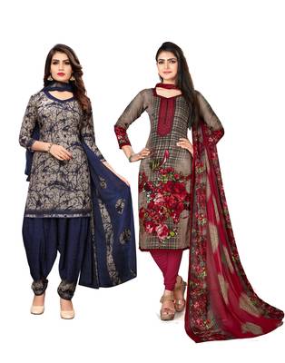 Multicolor printed crepe salwar 1