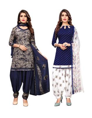 Multicolor printed crepe salwar 1