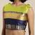 Lime woven cotton silk saree with blouse